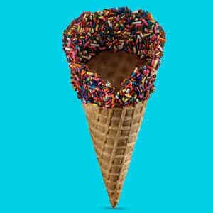 Lowest Sugar Ice Cream at Baskin Robbins - cone