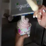 The lowest sugar frozen yogurts at Yogurtland - machine