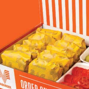 What is the sugar content of Whataburger - burger catering