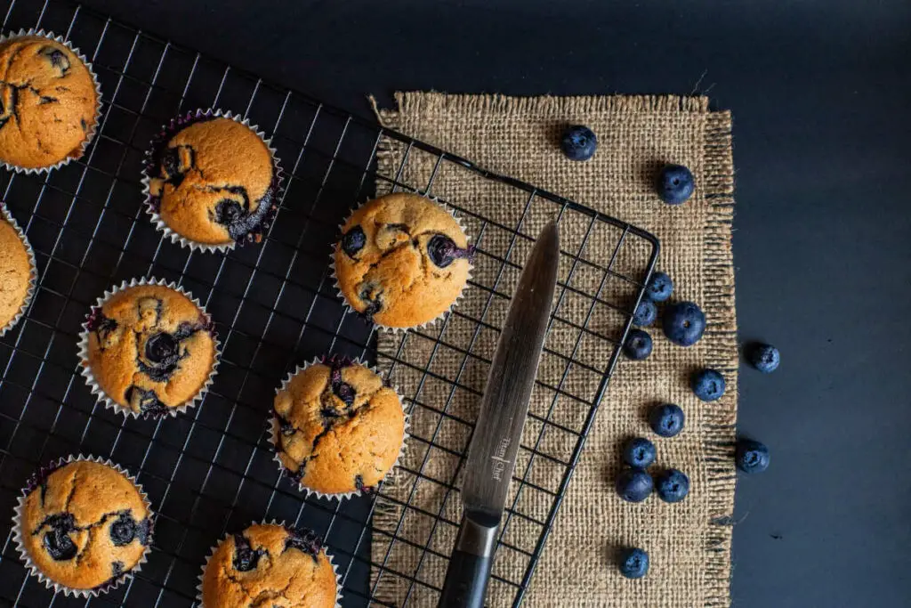 How much sugar is in blueberry muffins