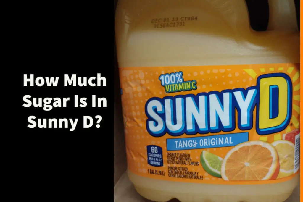 How much sugar is in Sunny D