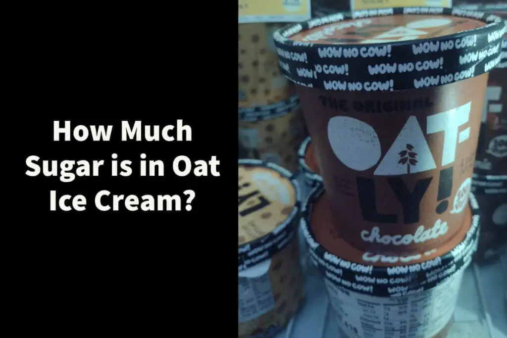 How much sugar is in oat ice cream